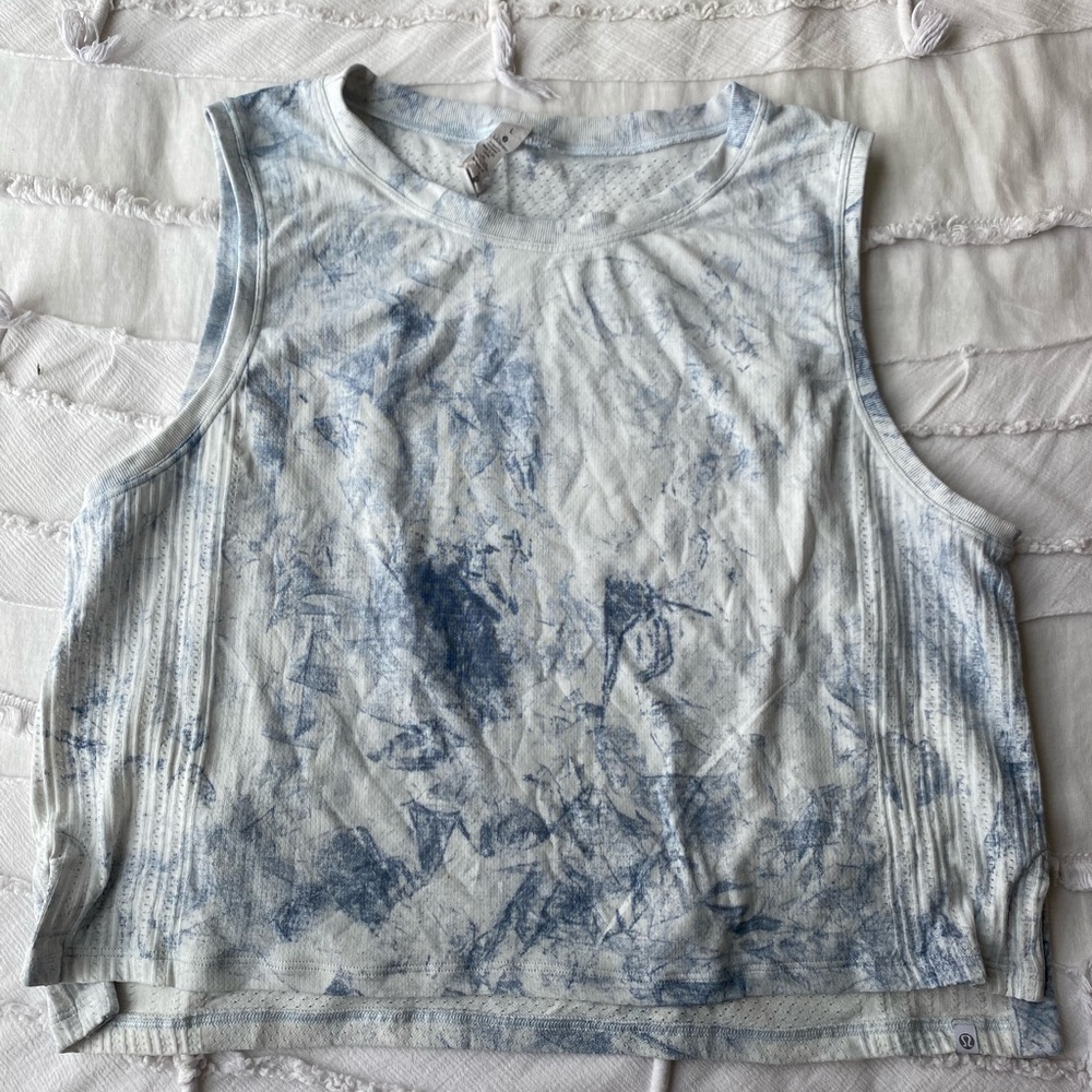 Tie Dye Lululemon Train To Be Tank Top